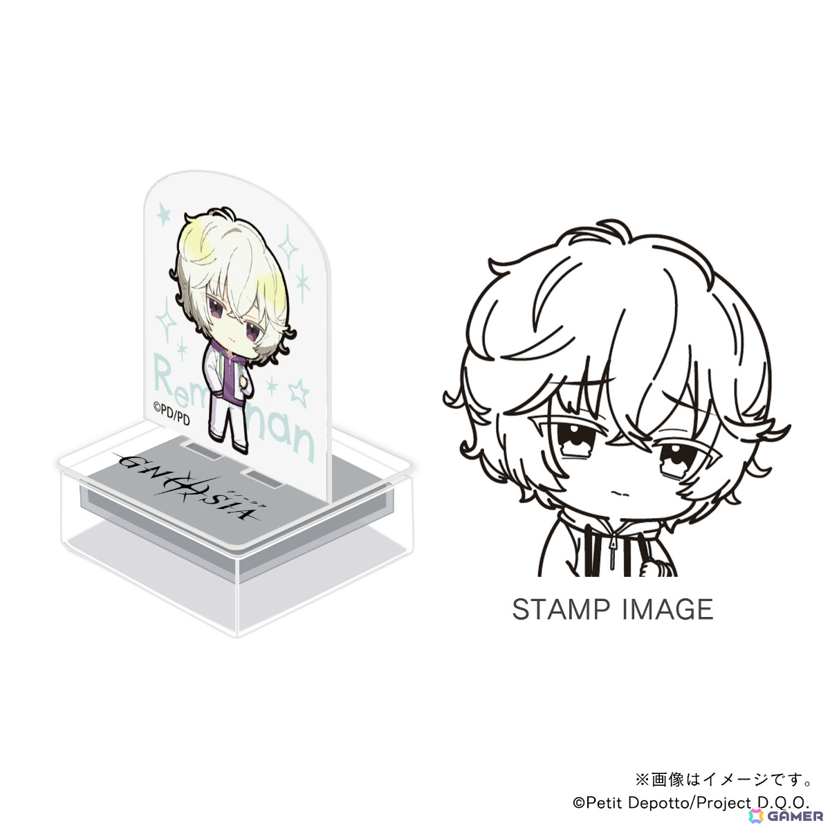 アニメ「グノーシア」120種以上のキャラ印.comオリジナルグッズが登場！学園風に描き起こされた乗員たちのアクスタンプやステッカーなどがラインナップの画像76
