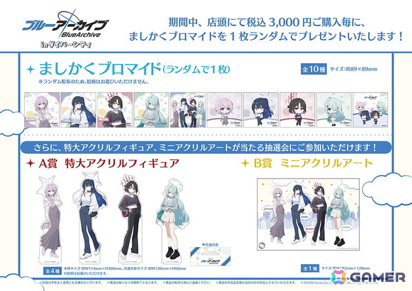「ブルーアーカイブ POP UP SHOP in ダイバーシティ」が開催！グッズはもちろん、キッチンカーでのコラボドリンク販売やスタンプラリーもの画像2