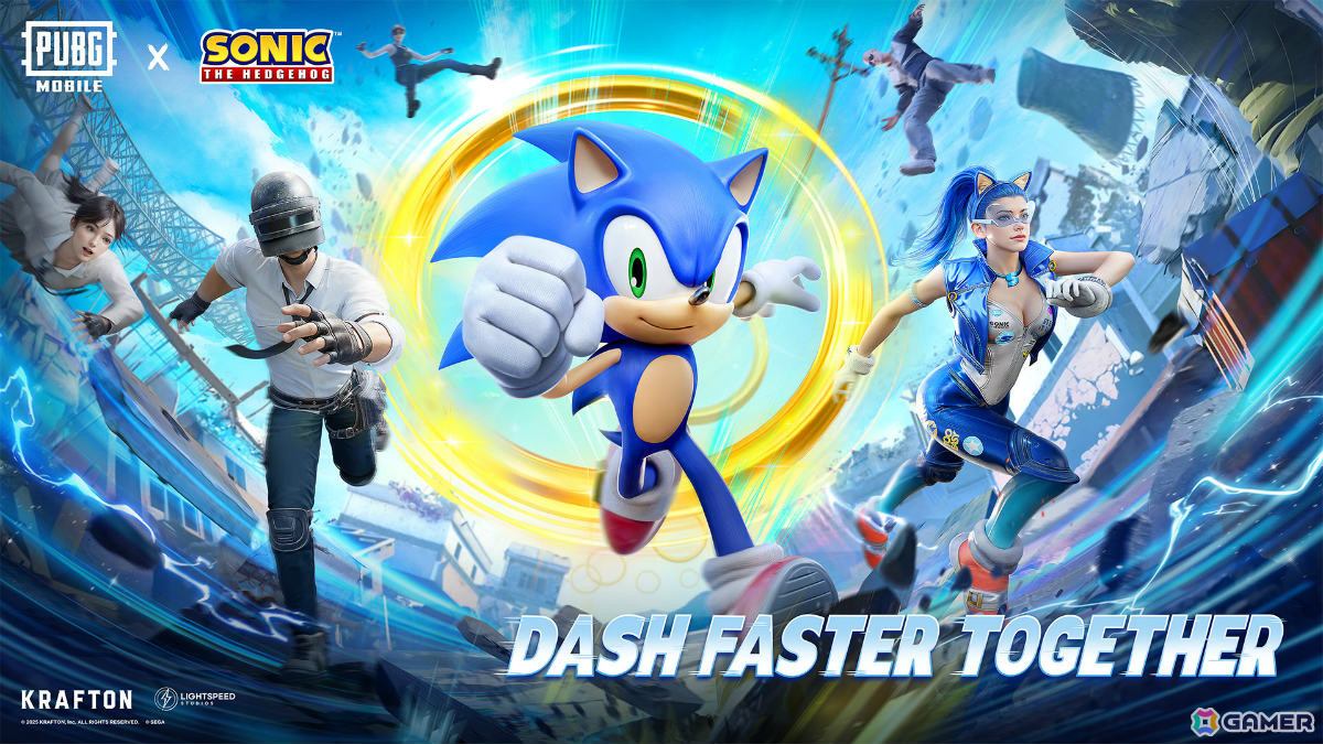 「PUBG MOBILE」ソニックコラボが開催！衣装スキンや「ソニックレーシング クロスワールド」のマシンなどをゲットして戦場を駆け抜けようの画像