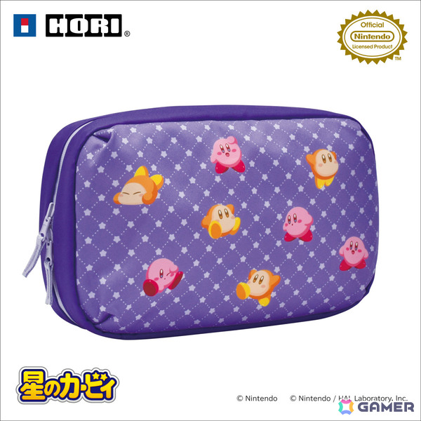 「星のカービィ」カービィ＆ワドルディがデザインされたSwitch 2向けリバーシブルまるごと収納バッグ、キルティングミディアムポーチが11月に発売！の画像2