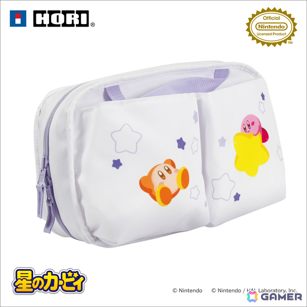 「星のカービィ」カービィ＆ワドルディがデザインされたSwitch 2向けリバーシブルまるごと収納バッグ、キルティングミディアムポーチが11月に発売！の画像3