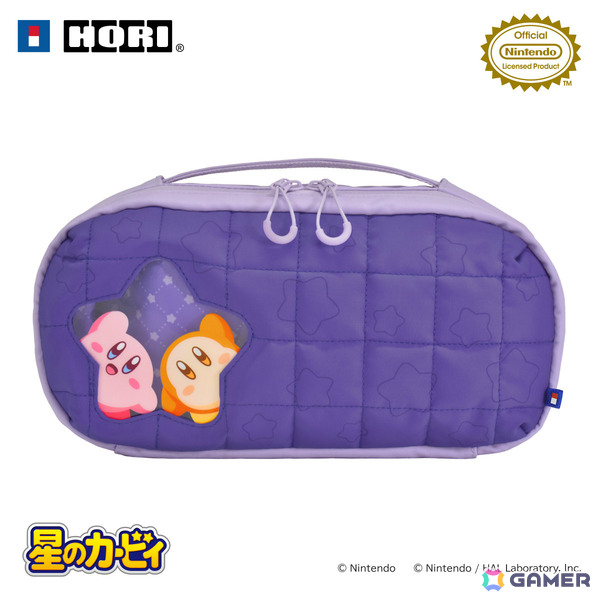 「星のカービィ」カービィ＆ワドルディがデザインされたSwitch 2向けリバーシブルまるごと収納バッグ、キルティングミディアムポーチが11月に発売！の画像5