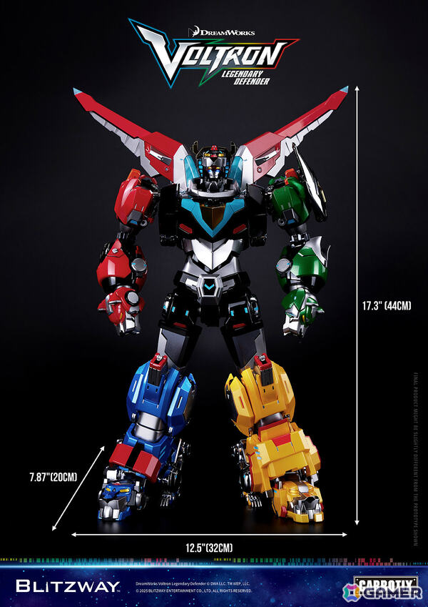 アニメ「ヴォルトロン」の10周年を記念した「CARBOTIX ヴォルトロン」が日本でも登場！各ライオンモードへの完全変形・合体が可能の画像16