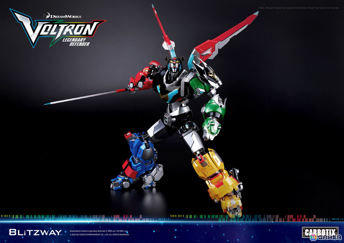 アニメ「ヴォルトロン」の10周年を記念した「CARBOTIX ヴォルトロン」が日本でも登場！各ライオンモードへの完全変形・合体が可能の画像
