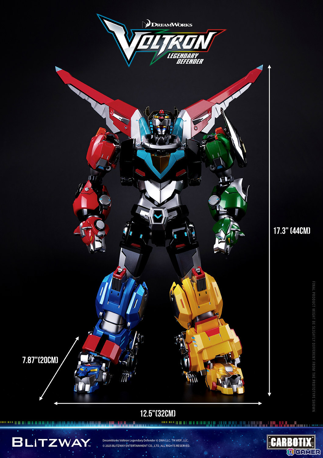 アニメ「ヴォルトロン」の10周年を記念した「CARBOTIX ヴォルトロン