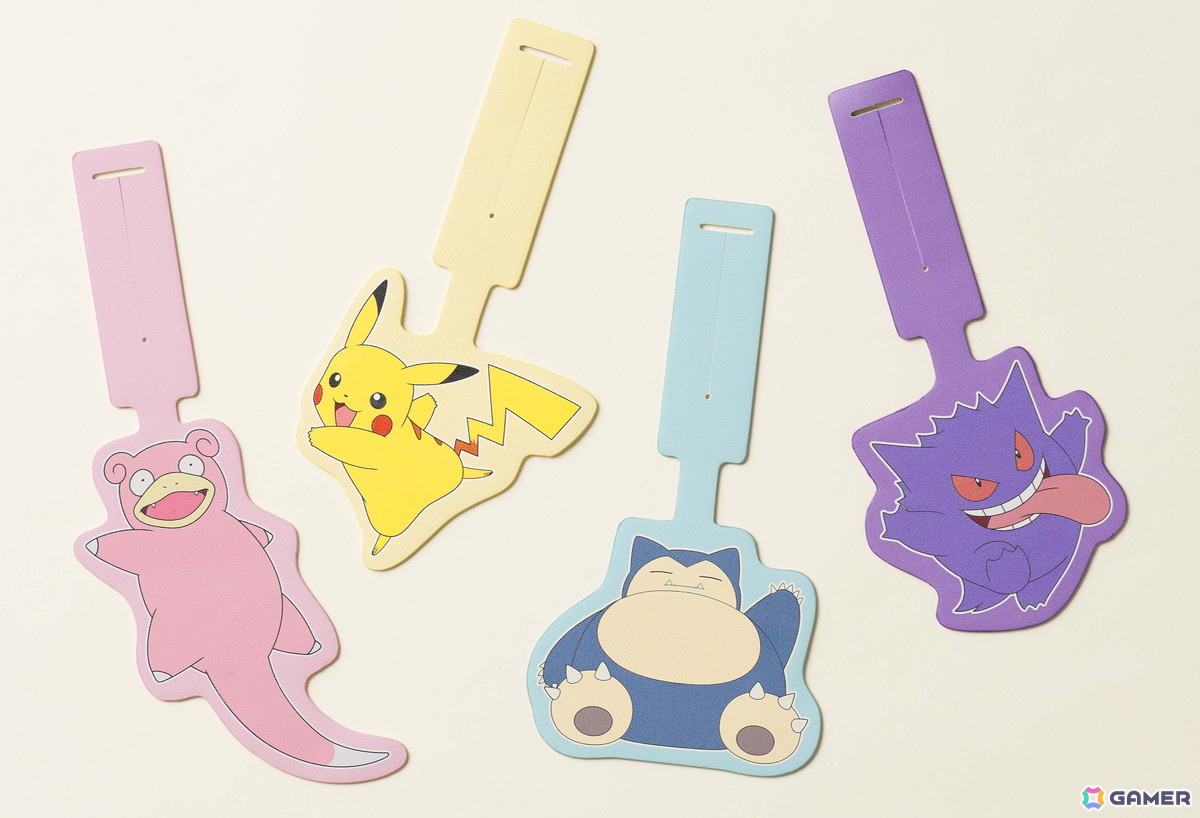 左からヤドン、ピカチュウ、カビゴン、ゲンガー