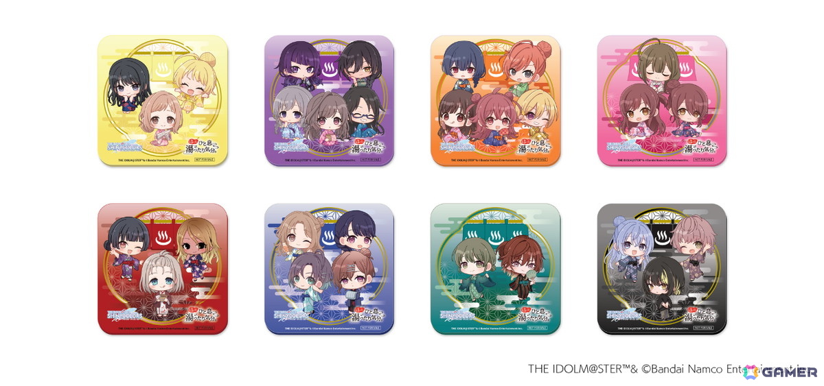 「シャニマス」全国温浴5施設とのコラボイベントが10月23日より開催！真乃、甜花、円香、美琴の描き下ろしスタンディが登場の画像