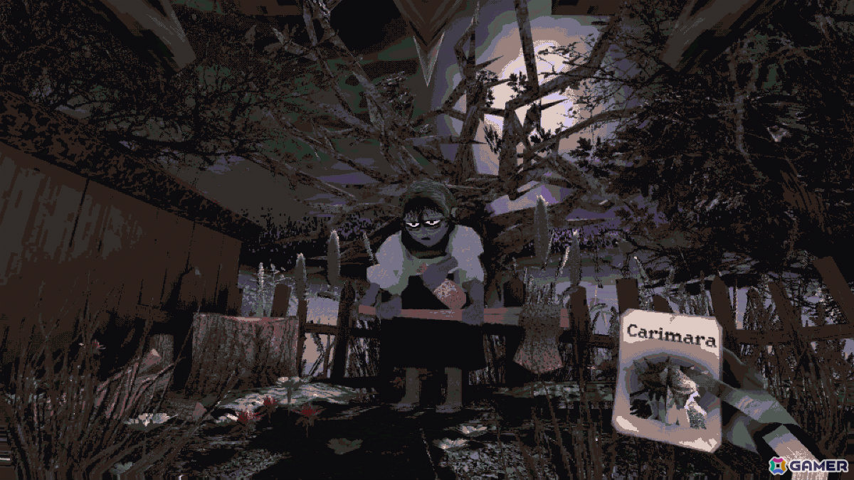 短編ホラーADV「CARIMARA: Beneath the Forlorn Limbs」が配信――奇妙な住民たちとカードで交流し真実を暴けの画像3