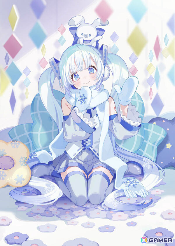 「雪ミク」がフリュー初のプライズ化！ぶーた氏のイラストをもとにしたぬいぐるみやアクスタ、ぬーどるストッパーなどが登場の画像1