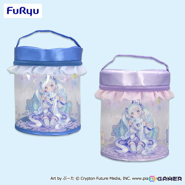 「雪ミク」がフリュー初のプライズ化！ぶーた氏のイラストをもとにしたぬいぐるみやアクスタ、ぬーどるストッパーなどが登場の画像3
