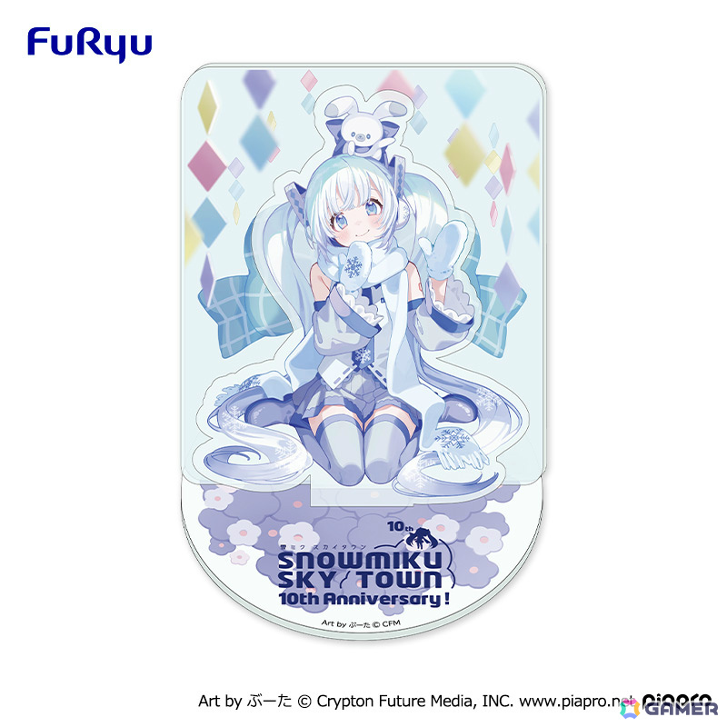 「アクリルスタンドー雪ミク スカイタウン10th ver.ー」（全2種類）