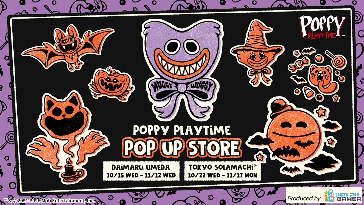 ホラーゲーム「Poppy Playtime（ポピープレイタイム）」公式POP UP STOREが大丸梅田店と東京ソラマチにて10月15日より順次開催！の画像