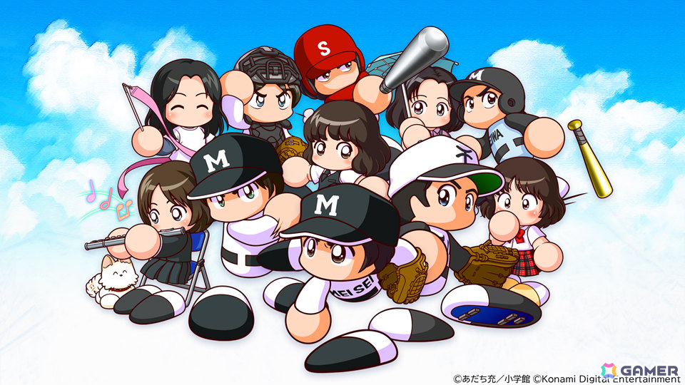 「パワプロ 栄冠クロス」あだち充先生の画業55周年を記念した初コラボが開催!「タッチ」の上杉達也などが順次登場の画像