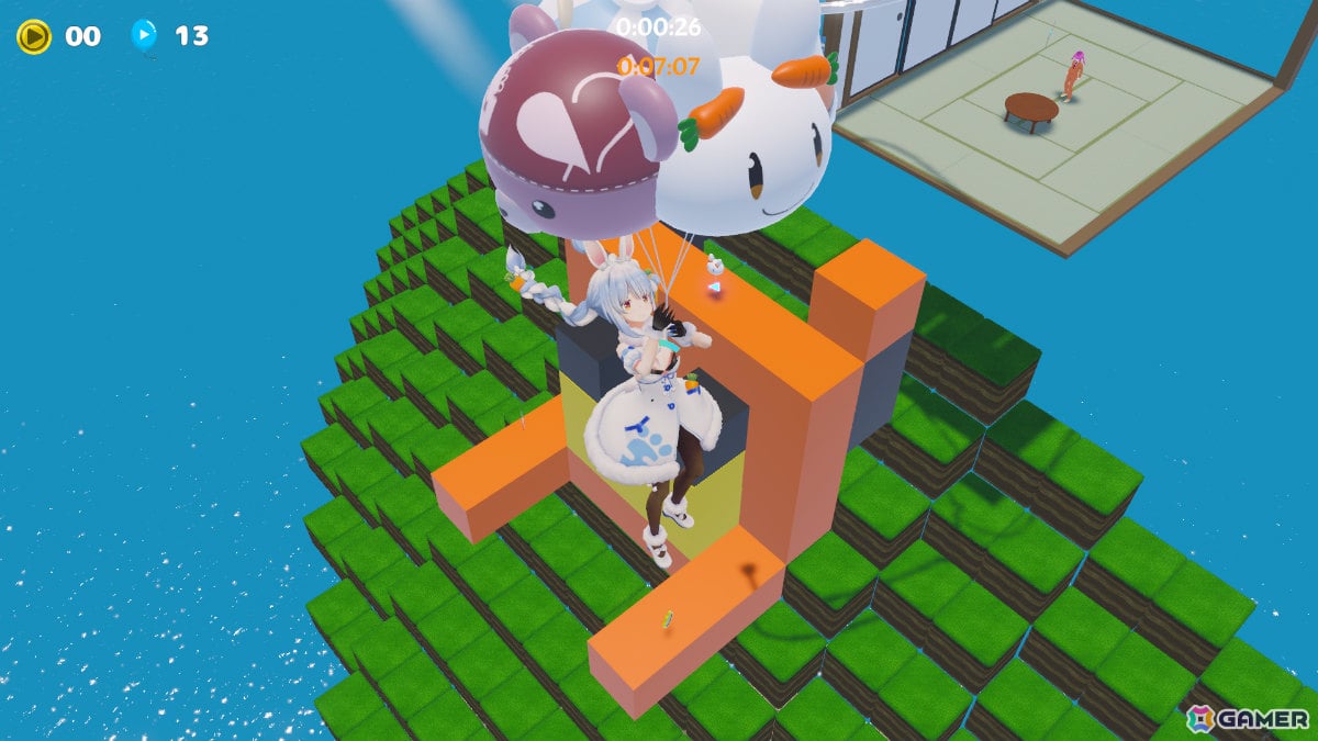 兎田ぺこらさんらホロライブメンバーを操作してゴールを目指す無料ジャンプアクション「はねホロ！」のSteamページが公開！の画像2
