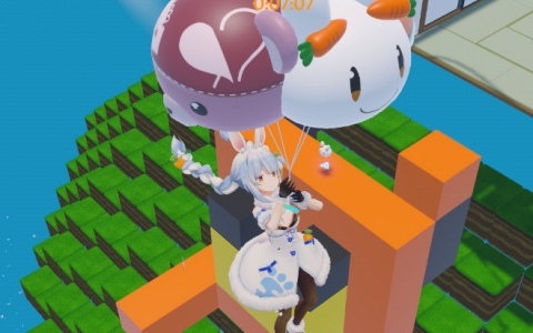 兎田ぺこらさんらホロライブメンバーを操作してゴールを目指す無料ジャンプアクション「はねホロ！」のSteamページが公開！