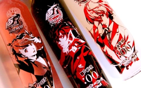 「ペルソナ5 ザ・ロイヤル」×時間に寄り添う日本酒「HINEMOS」のコラボボトルが登場！主人公、かすみ、明智の3種、モナのミニボトル付きセットも