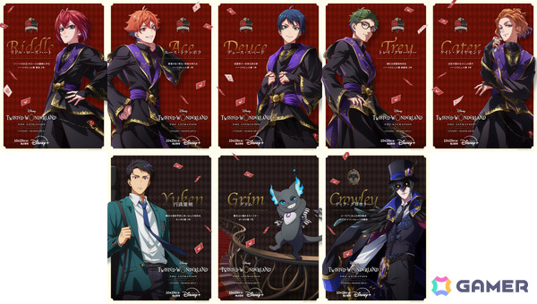 「ディズニー ツイステッドワンダーランド ザ アニメーション」新規描き下ろしを含む8名のキャラクターポスターが解禁！の画像1