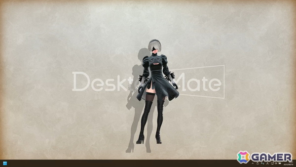 Desktop Mate DLC「NieR:Automata ヨルハ二号B型」がリリース！原作さながらの演出で2Bらしい動きを再現の画像5