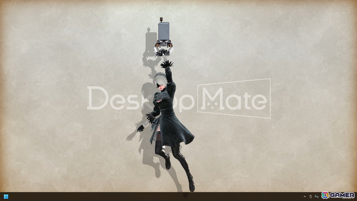 Desktop Mate DLC「NieR:Automata ヨルハ二号B型」がリリース!原作さながらの演出で2Bらしい動きを再現の画像