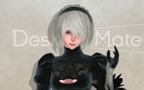 Desktop Mate DLC「NieR:Automata ヨルハ二号B型」がリリース！原作さながらの演出で2Bらしい動きを再現
