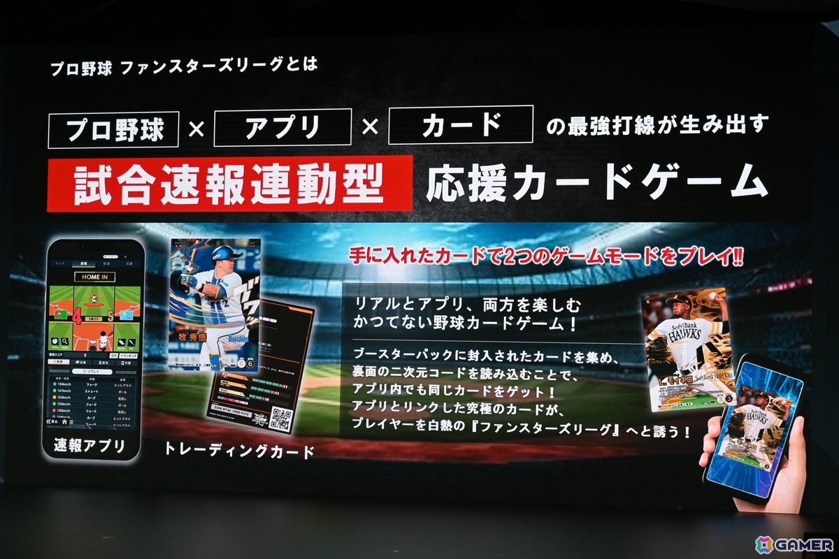 バンダイのプロ野球速報とカードゲームを掛け合わせたリアルタイム応援アプリ「プロ野球 ファンスターズリーグ」ローンチ発表会をレポート！の画像4