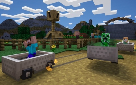 「ソニックレーシング クロスワールド」有償DLC第1弾「マインクラフト」が配信！スティーブたちがマシンやコース、楽曲とともに参戦