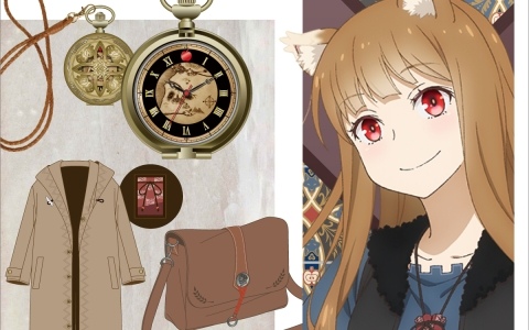 TVアニメ「狼と香辛料」とSuperGroupiesがコラボ！ホロとロレンスの旅路や世界観が詰まった懐中時計、ホロの姿をイメージしたコート＆ショルダーバッグが登場