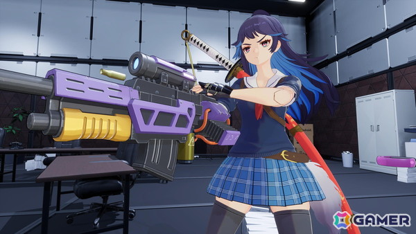 「ゼンシンマシンガール」特典として登場する「お姉チャンバラ」コラボ衣装のゲームプレイ映像が初公開！の画像