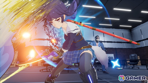 「ゼンシンマシンガール」特典として登場する「お姉チャンバラ」コラボ衣装のゲームプレイ映像が初公開！の画像