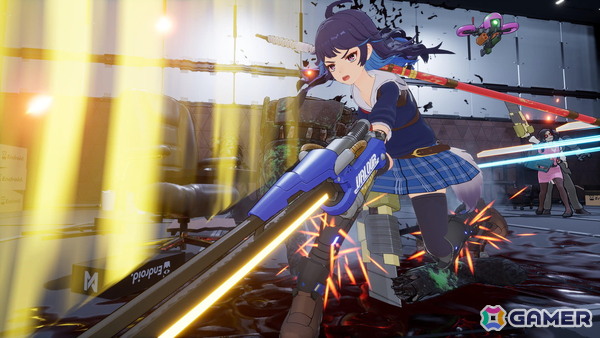 「ゼンシンマシンガール」特典として登場する「お姉チャンバラ」コラボ衣装のゲームプレイ映像が初公開！の画像