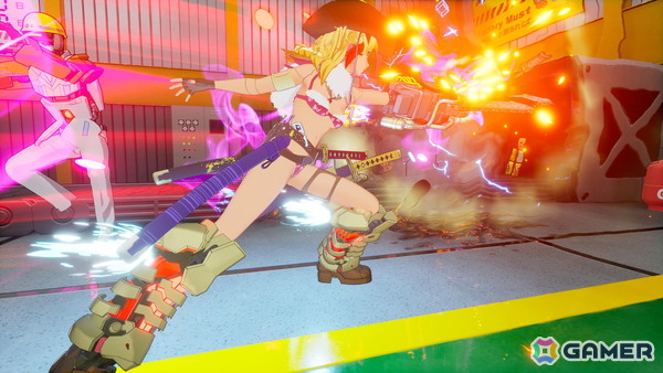 「ゼンシンマシンガール」特典として登場する「お姉チャンバラ」コラボ衣装のゲームプレイ映像が初公開！の画像