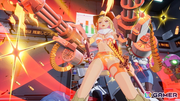 「ゼンシンマシンガール」特典として登場する「お姉チャンバラ」コラボ衣装のゲームプレイ映像が初公開！の画像