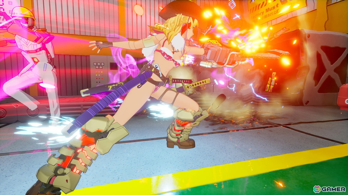 「ゼンシンマシンガール」特典として登場する「お姉チャンバラ」コラボ衣装のゲームプレイ映像が初公開！の画像5