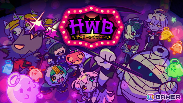 リズムアクションADV「ハローワンダーバンド」の無料体験版がSteamで配信！ポップでキュートなデザインのハロウィーンキャラたちがアニメーションで動き回るの画像1