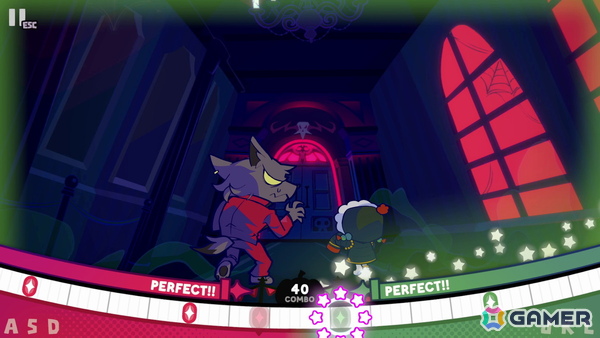 リズムアクションADV「ハローワンダーバンド」の無料体験版がSteamで配信！ポップでキュートなデザインのハロウィーンキャラたちがアニメーションで動き回るの画像