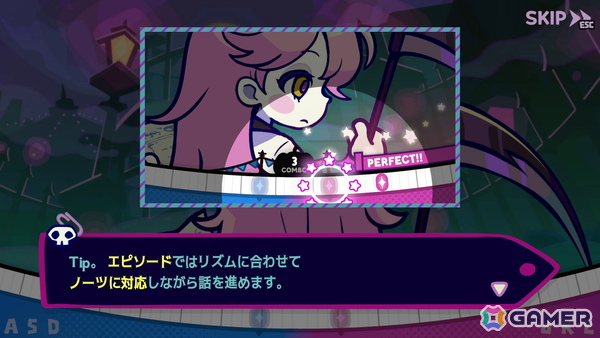リズムアクションADV「ハローワンダーバンド」の無料体験版がSteamで配信！ポップでキュートなデザインのハロウィーンキャラたちがアニメーションで動き回るの画像