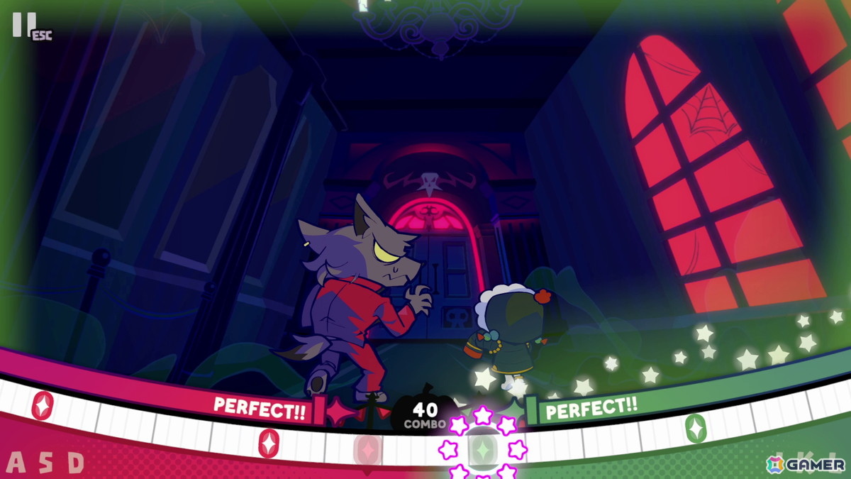 リズムアクションADV「ハローワンダーバンド」の無料体験版がSteamで配信！ポップでキュートなデザインのハロウィーンキャラたちがアニメーションで動き回るの画像10