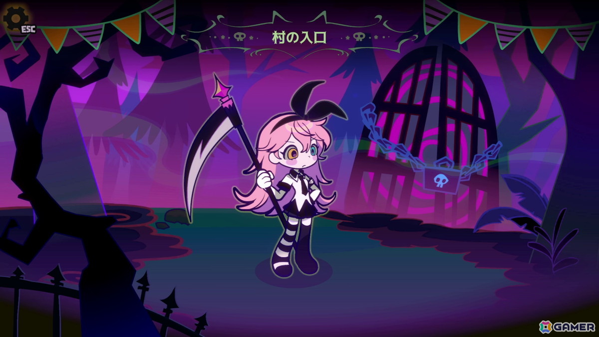 リズムアクションADV「ハローワンダーバンド」の無料体験版がSteamで配信！ポップでキュートなデザインのハロウィーンキャラたちがアニメーションで動き回るの画像