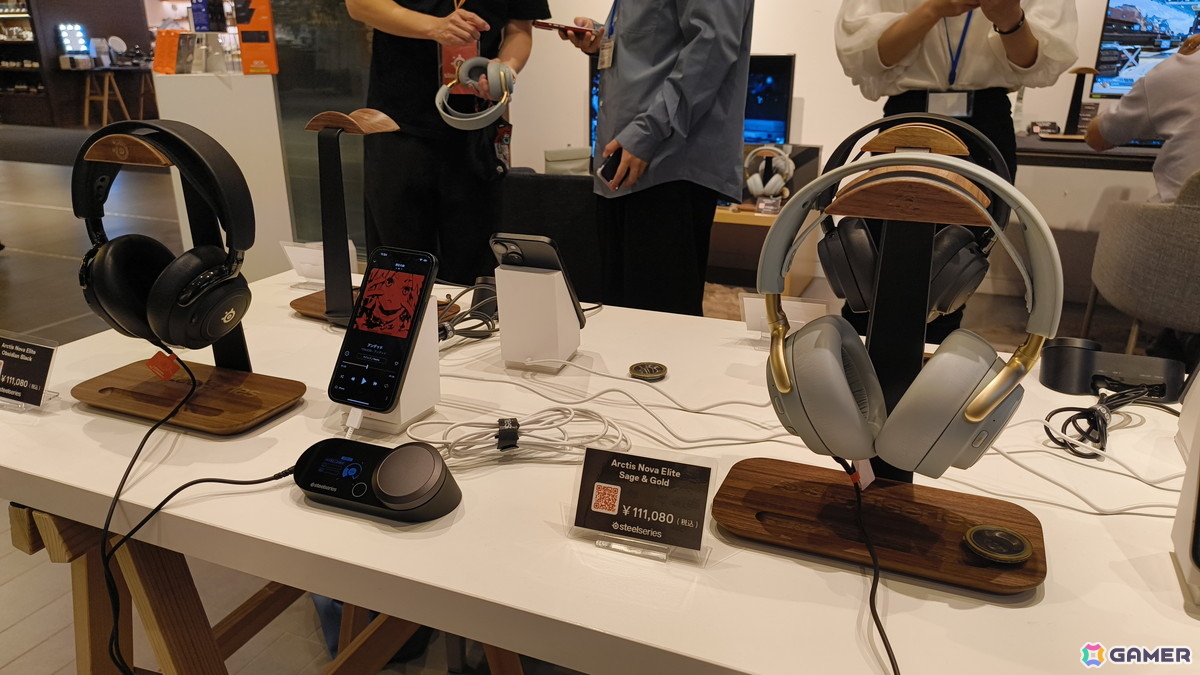 SteelSeriesの新たなフラグシップとなるヘッドセット「Arctis Nova Elite」を体験！世界初のHi-Resワイヤレス対応や高級感のあるデザインが特徴の画像
