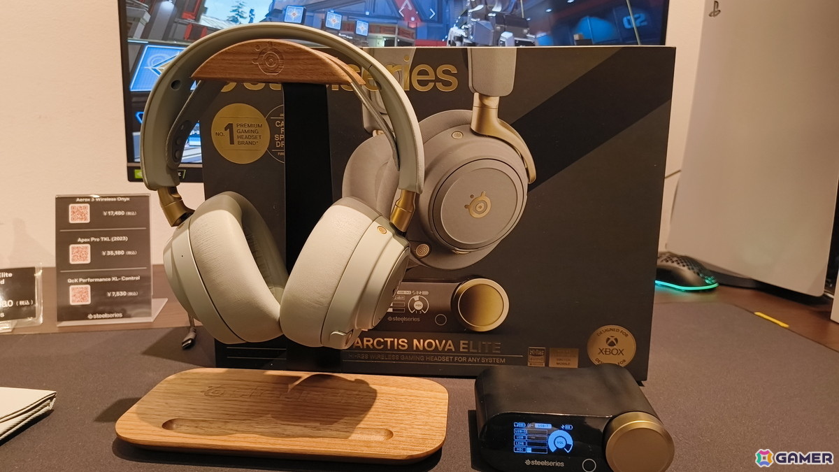 SteelSeriesの新たなフラグシップとなるヘッドセット「Arctis Nova Elite」を体験！世界初のHi-Resワイヤレス対応や高級感のあるデザインが特徴の画像
