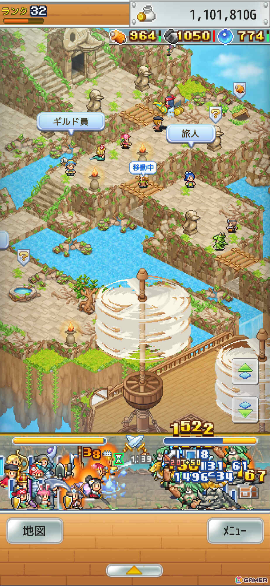 飛空艇シミュレーションRPG「飛空艇クエスト島」がAndroidで配信！新米船長となり頼もしい船員たちを引き連れて未知の空域へ出発しようの画像3