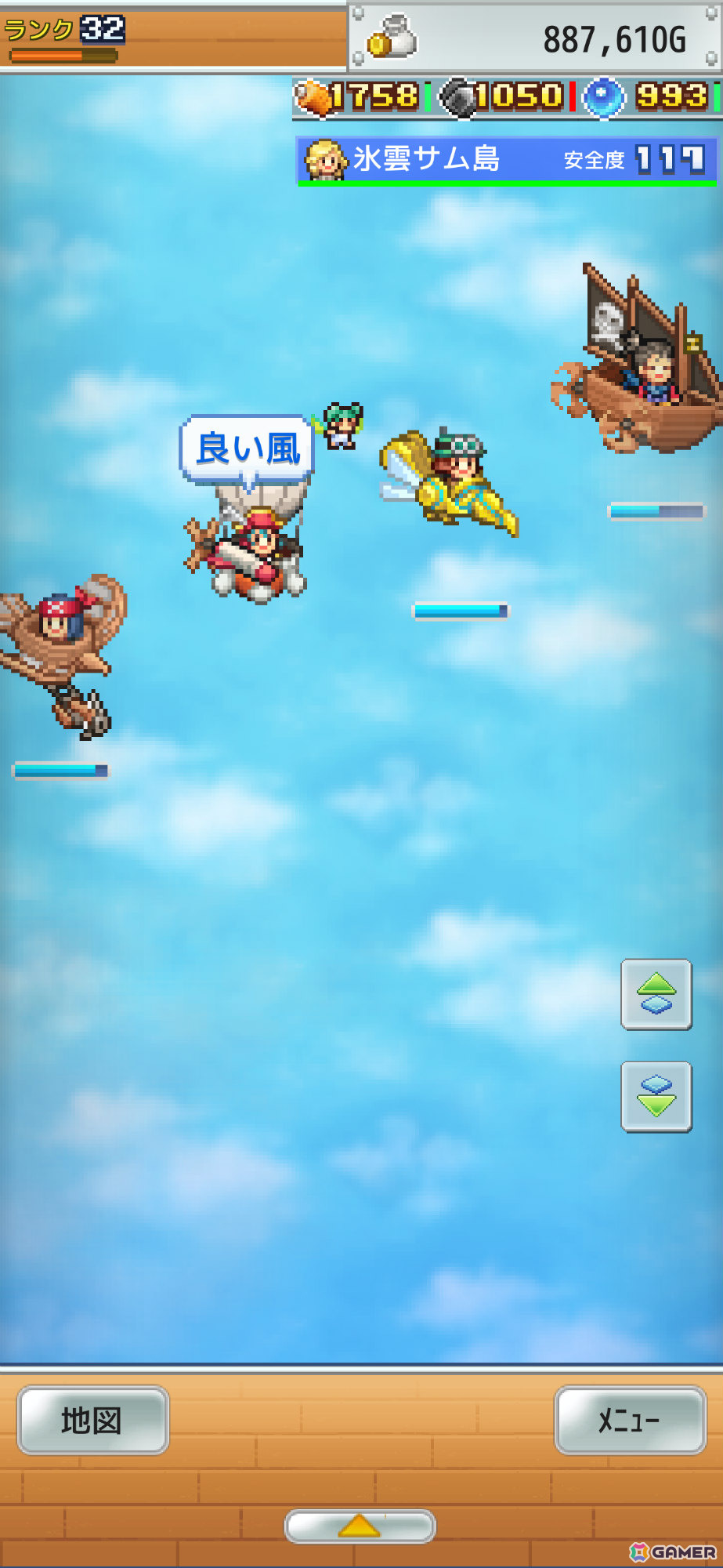 飛空艇シミュレーションRPG「飛空艇クエスト島」がAndroidで配信！新米船長となり頼もしい船員たちを引き連れて未知の空域へ出発しようの画像6