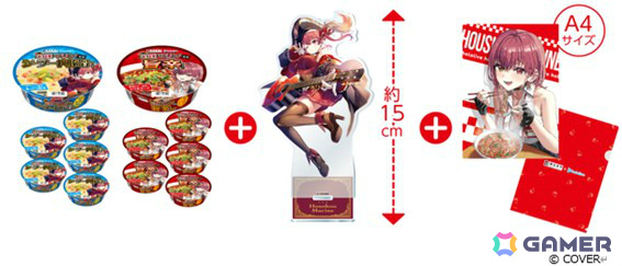 ホロライブ・宝鐘マリンさん監修の即席カップめん2種が登場