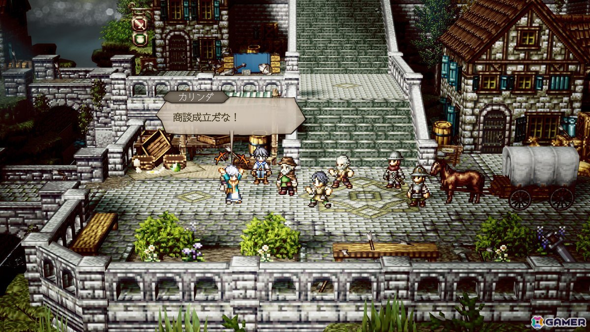 「オクトパストラベラー0」オルステラ大陸の支配を目論むパーディス三世や新たな仲間たち、タウンビルドのユニークな施設を紹介！の画像