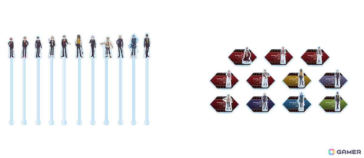 アクリルマドラー(ランダム11種)、アクリルスタンドコースター(ランダム11種)