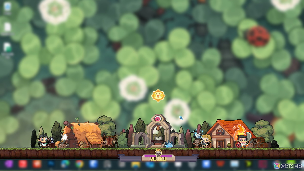 デスクトップ放置系ゲーム「だらだら村」の最新デモ版がSteam Nextフェスで公開！勇者たちを育てて村を発展させようの画像