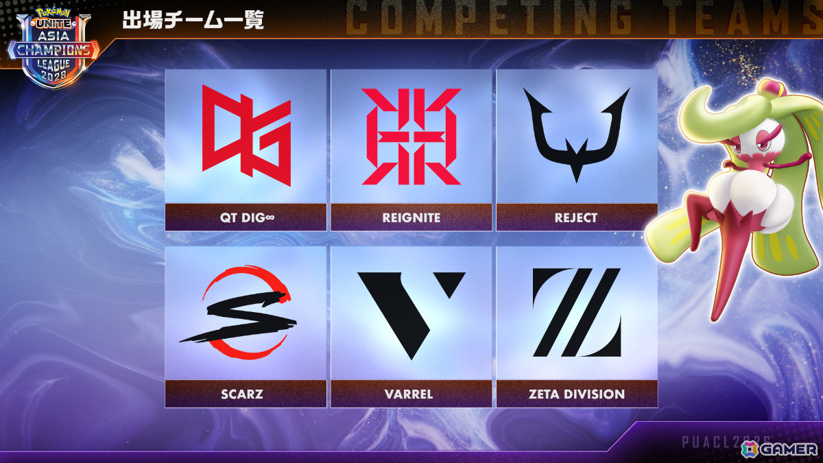 「Pokémon UNITE」アジア王者を決める国際公式大会「PUACL2026」が11月より開催！決勝でアジア以外の地域からも強豪チームを複数招待の画像