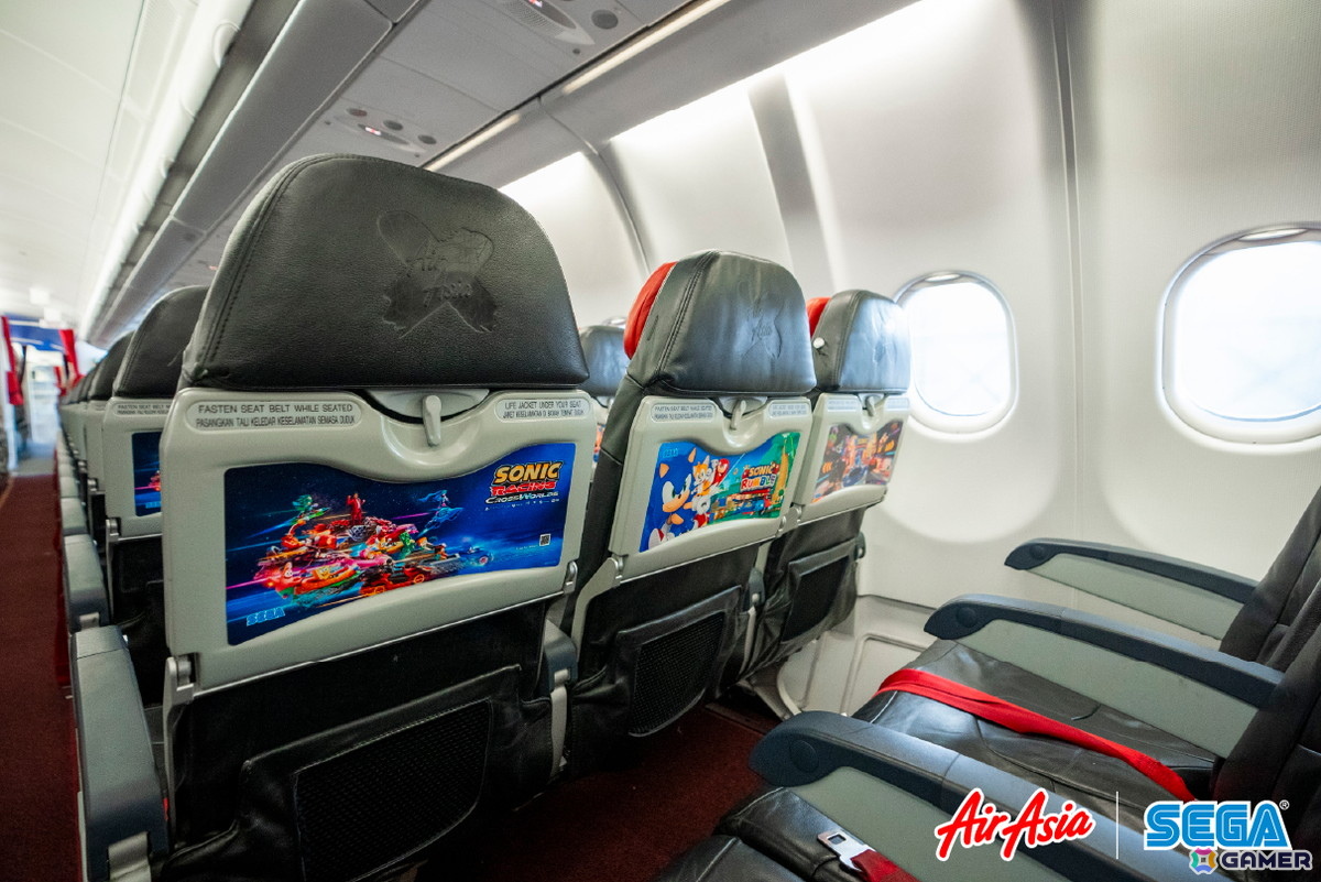 エアアジア特別塗装機「ソニック・ザ・ヘッジホッグ」号の機内デザインがリニューアル！の画像4