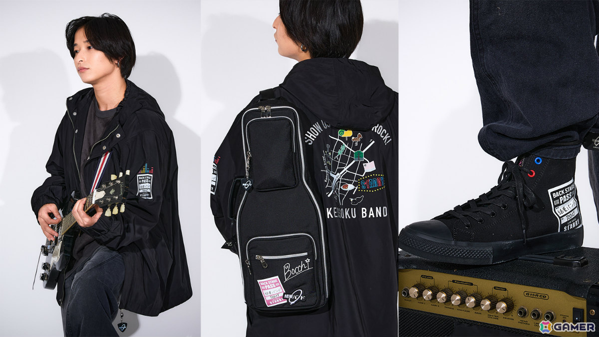 アニメ「ぼっち・ざ・ろっく！」ギターケース風ボディバッグや下北沢の地図をイメージしたアウター、ぼっちのサイン入りスニーカーが登場の画像