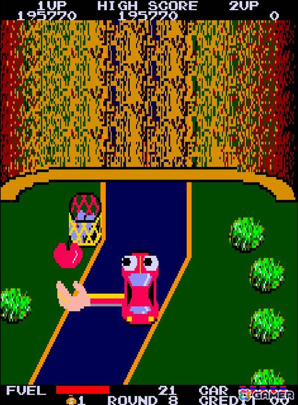 腕が付いた不思議な車で家路を走るアクションゲーム「ジョイフルロード」がアーケードアーカイブス/アーケードアーカイブス2として10月16日に配信!の画像